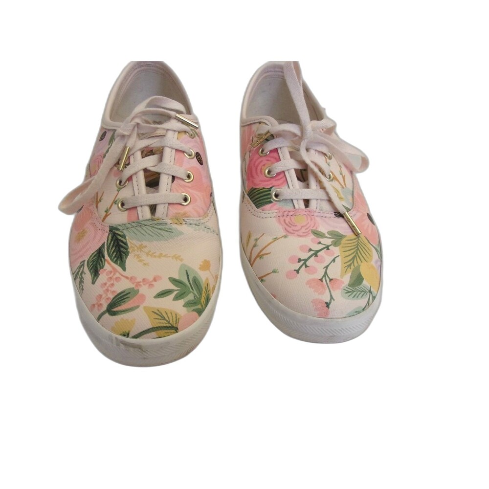 Keds Rifle Paper Company Design Coated Canvas Rubber Floral Sz. 8 M - Picture 2 of 7